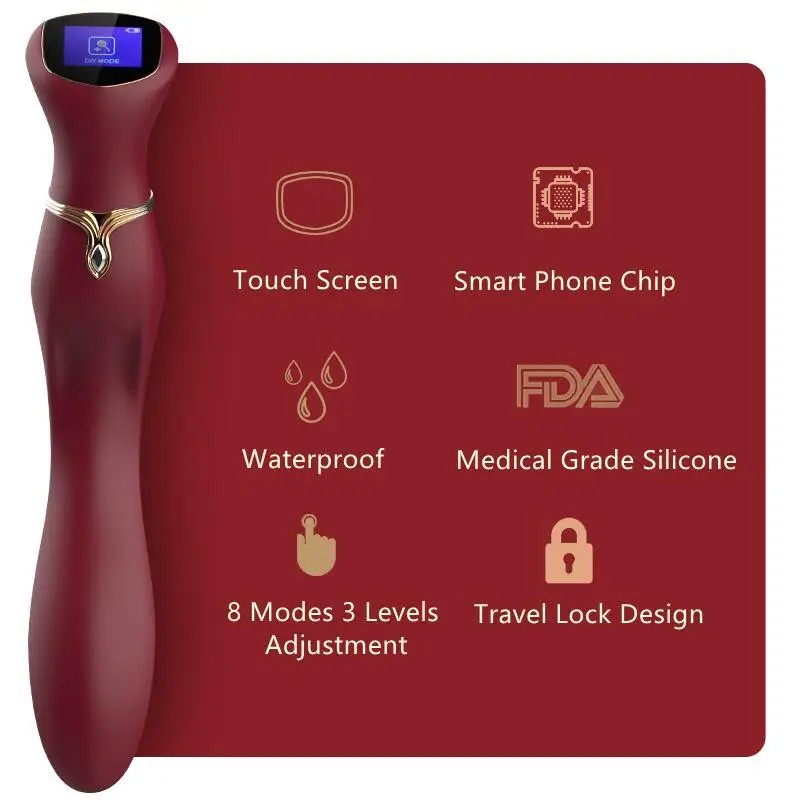 Viotec Chance Silicone G-Spot Vibrator with Touch Screen 