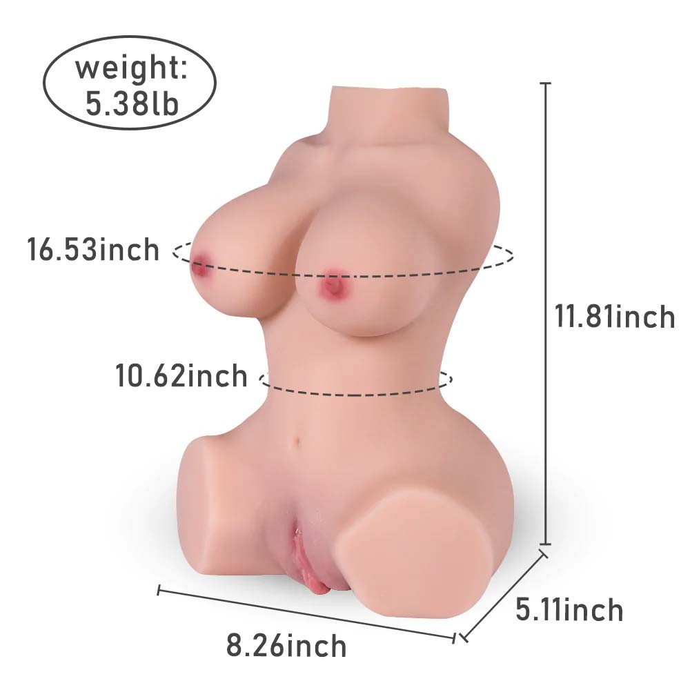 3 In 1 Sex Doll Realistic Vaginal Anal Breast Sex 5.38LB