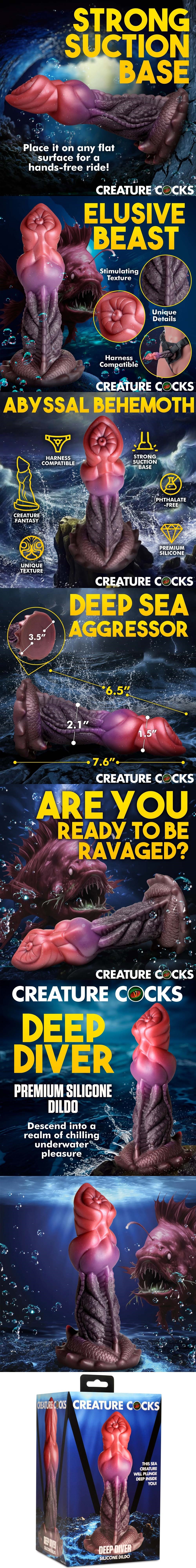Creature Cocks Deep Diver Silicone Tentacle Dildo