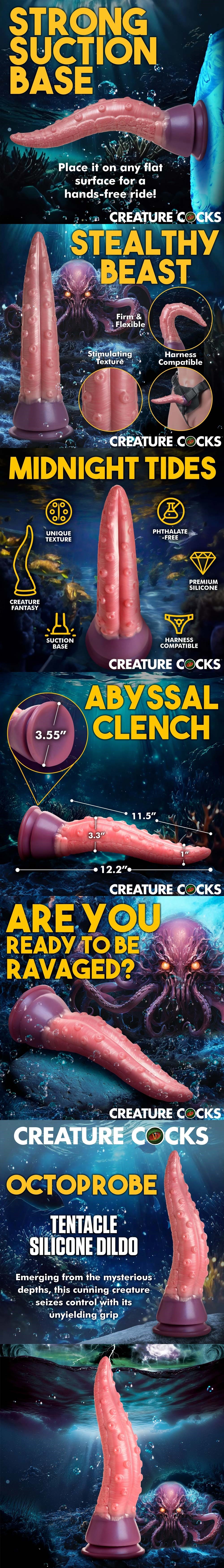 Creature Cocks Octoprobe Tentacle Silicone 12-Inch Giant Dildo