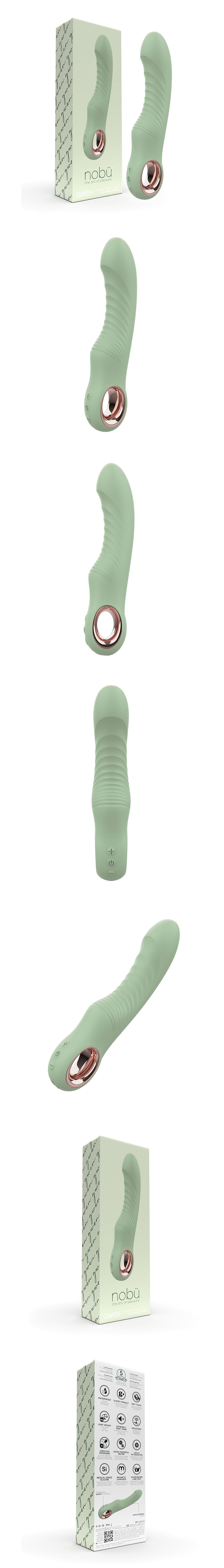 Nobu Gwen G-Spot Vibrator w/Removable Green Bullet Vibrator