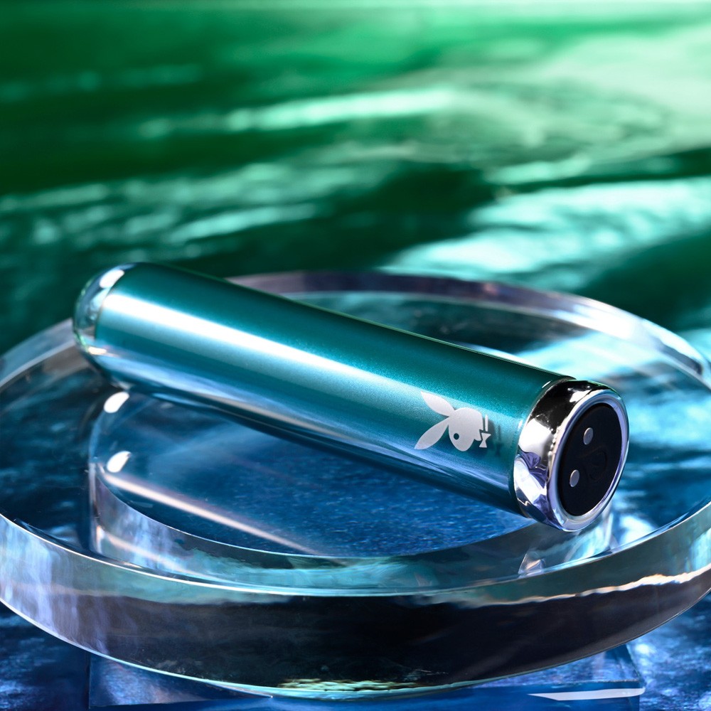 Playboy Pleasure Emerald Travel Friendly Glass Bullet Vibrator