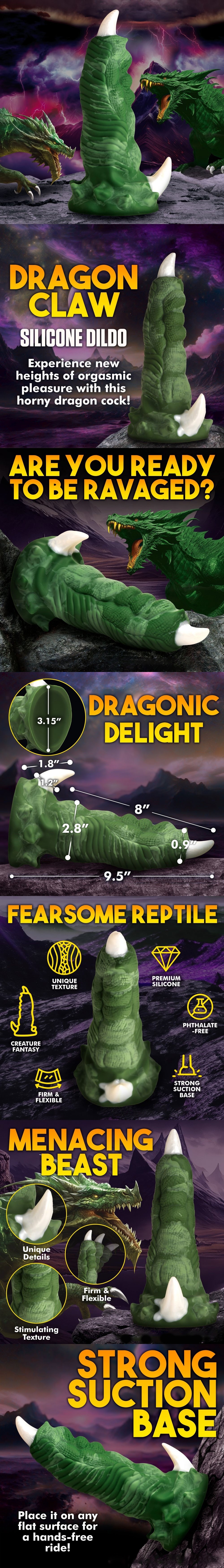 Creature Cocks Dragon Claw Silicone Fantasy Dildo