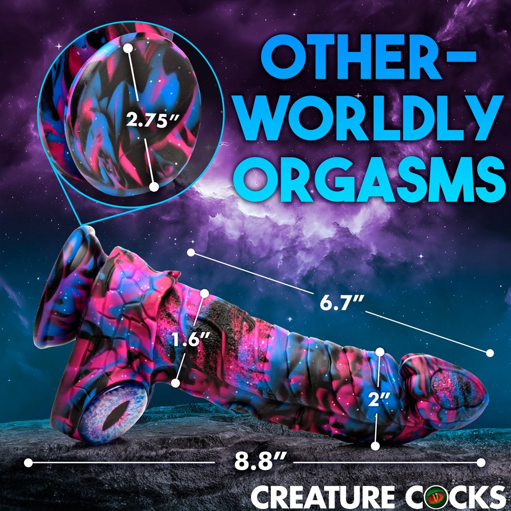 Creature Cocks Alienoid Silicone Dildo 8.8 Inch with Suction Cup