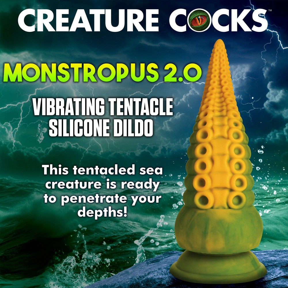 Fantasy Dildo Monstropus 2.0 Vibrating Tentacle Silicone Dildo