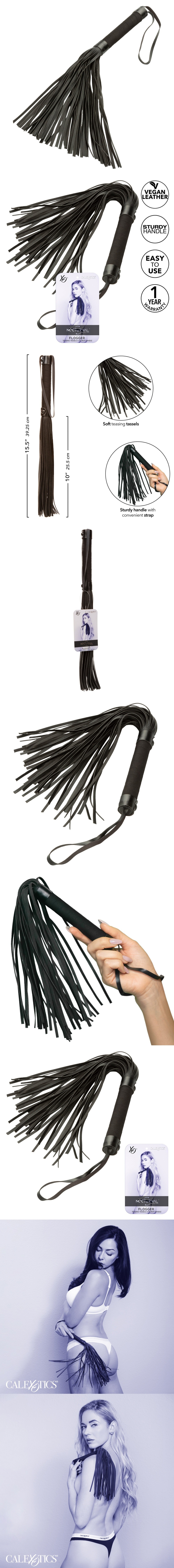 CalExotics Nocturnal Collection Flogger BDSM Whip