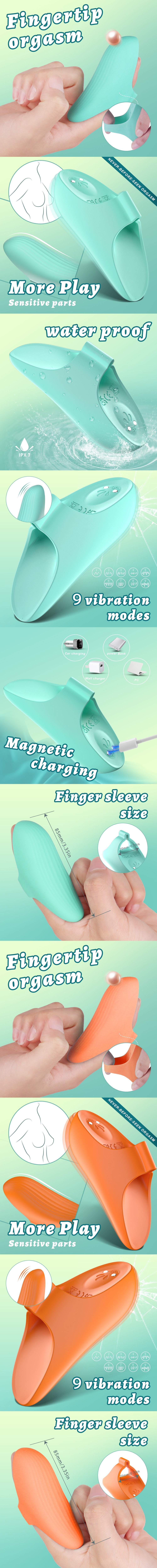 S-Hande Finger Vibrator Mini Clitoral Stimulator