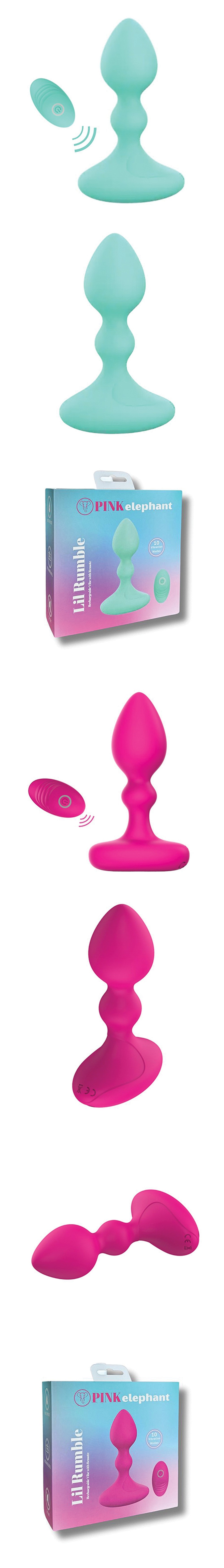 Lil Rumble Vibrating Butt Plug Beads with Remote