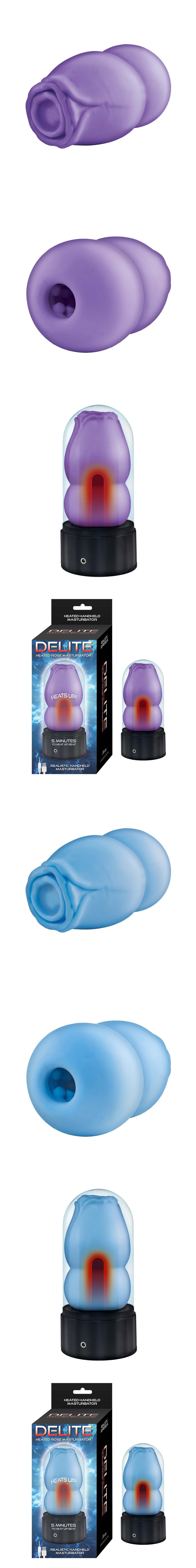 Nasstoys Handheld Rose Male Masturbator with Heating Base