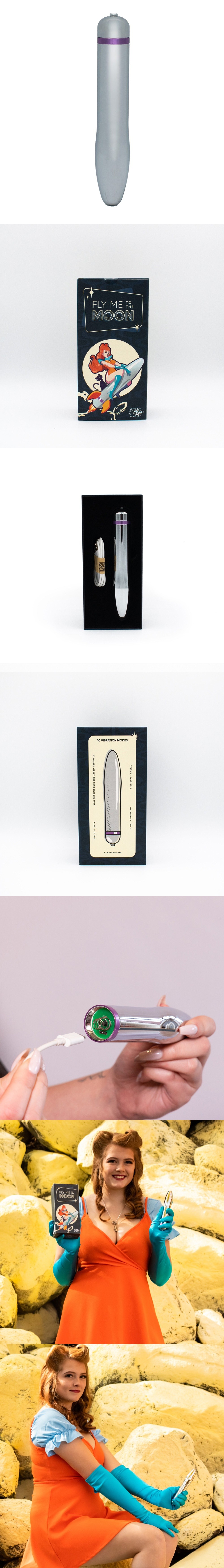 Natalie's Toy Box Fly Me To The Moon Metal Vibrator