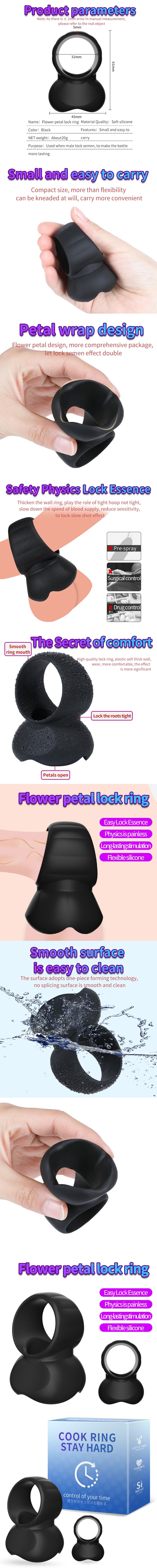 Flower Petal Lock Ring for Long-Lasting