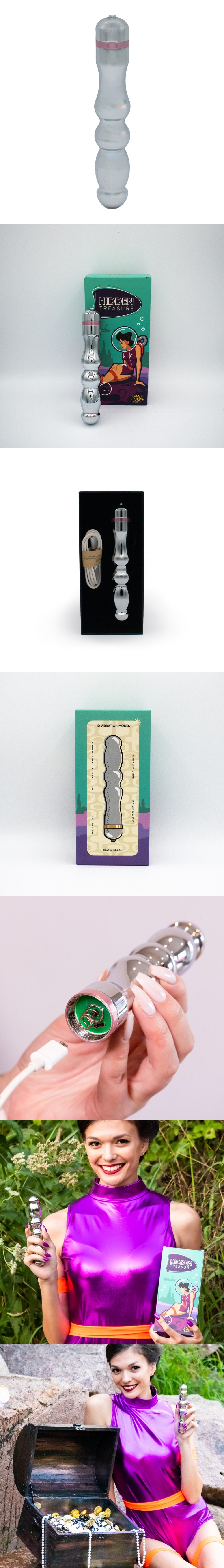 Hidden Treasure Metal G-Spot Vibrator Anal Beads