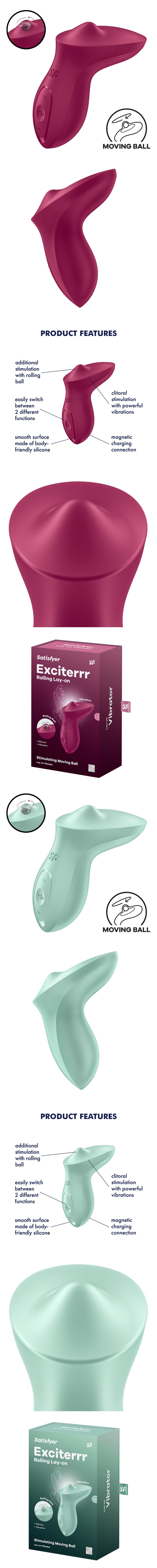 Satisfyer Exciterrr Clit Stimulator with Rolling Ball