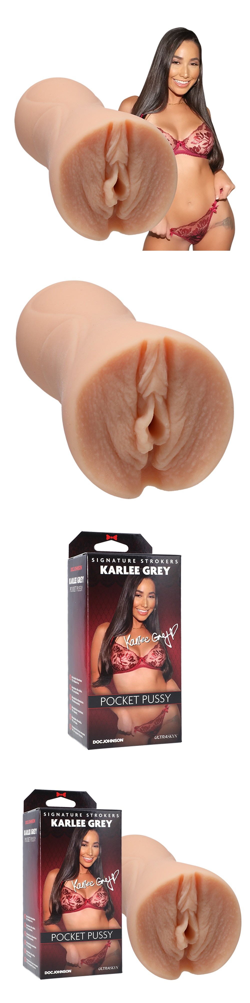 Signature Strokers ULTRASKYN Pocket Pussy Karlee Grey