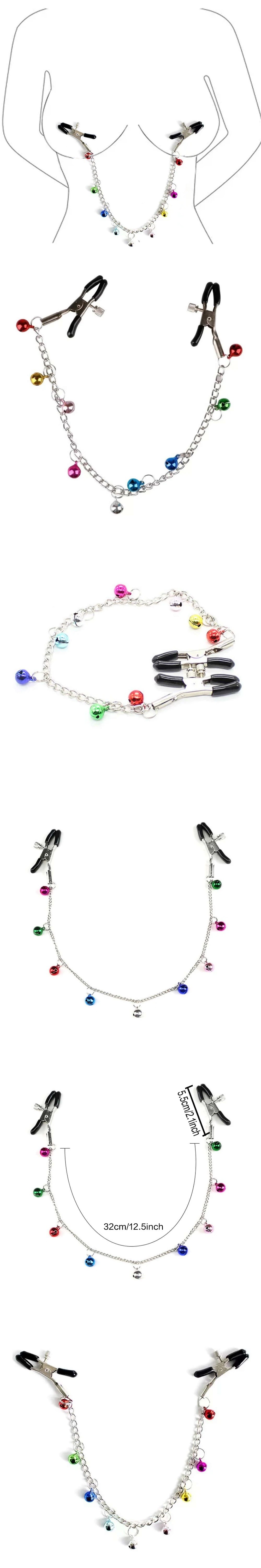 Nipple Clamps With Bells For Pressure BDSM Nipple Clip