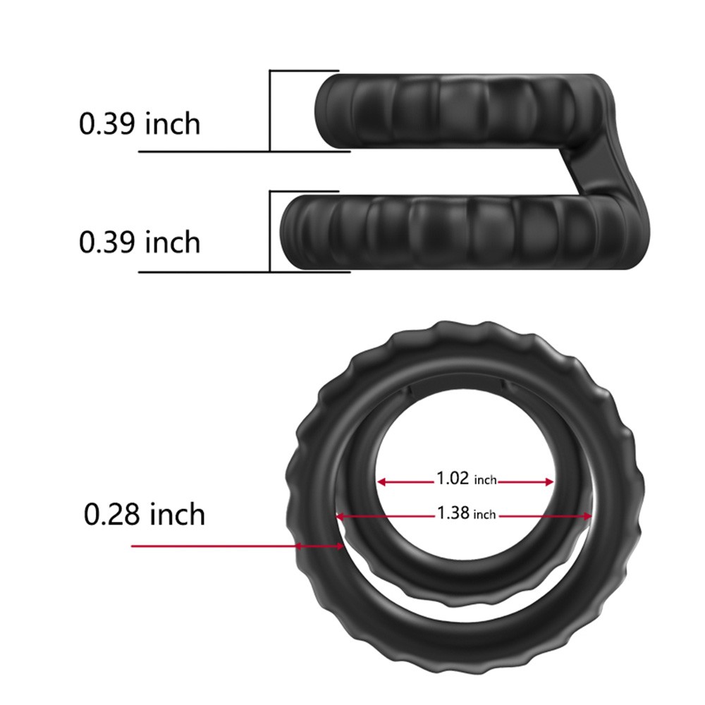 Cock Ring Cyclone Glans Sleeve Lock for Long Lasting Male Sex