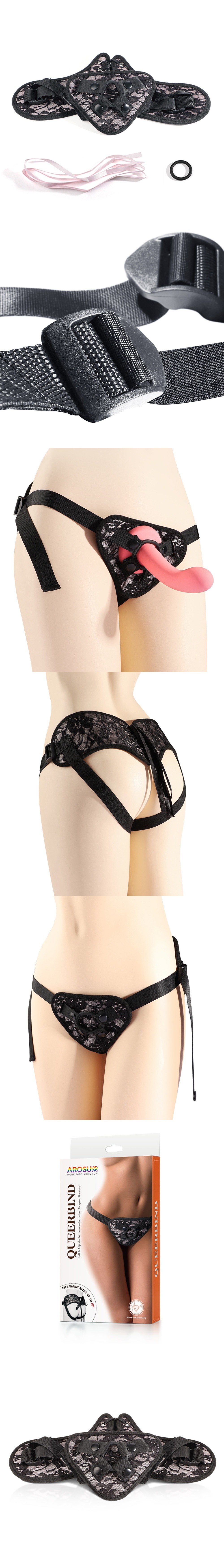 AROSUM QueerBind Lace-embellished Strap-on Harness