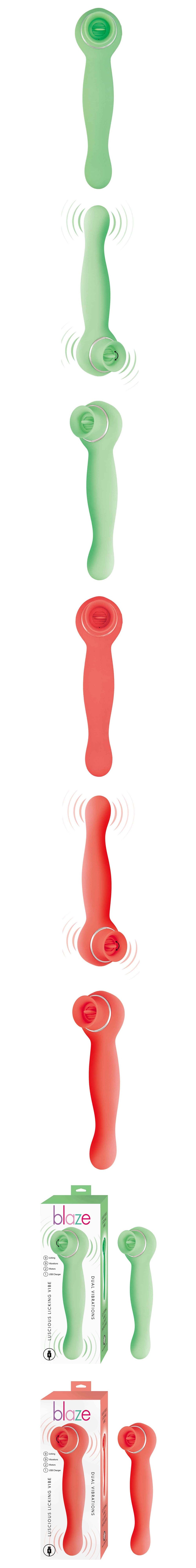 Blaze Lucious Licker Dual Head Multi-Functional Tongue Vibrator