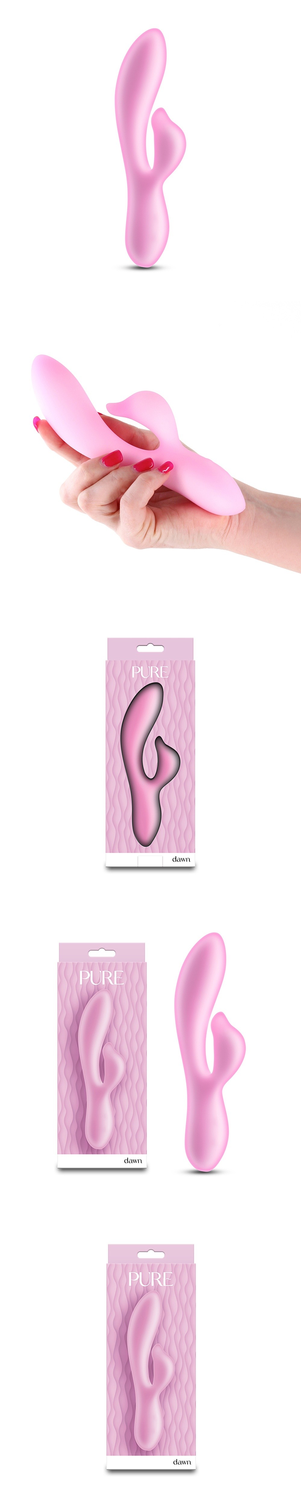 NS Novelties Pure Dawn Pink Rabbit Vibrator