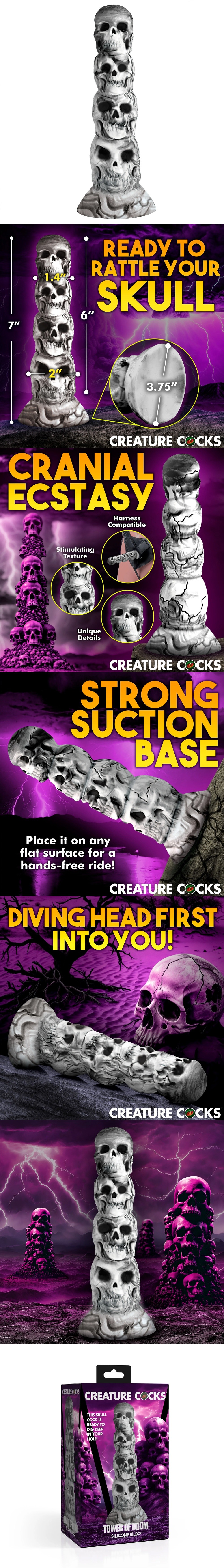 Creature Cocks Tower of Doom Silicone Tentacle Dildo