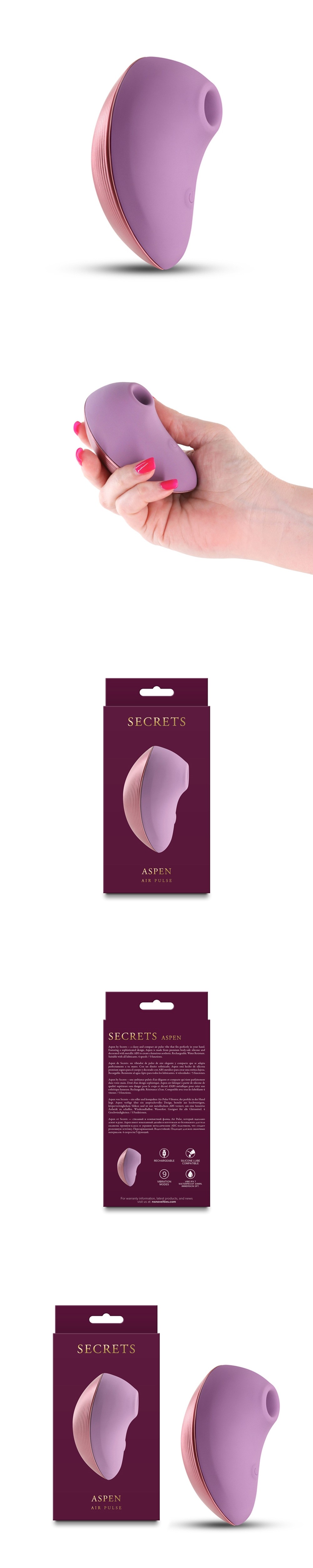 Secrets Aspen Air Pulse Clit Vibrator