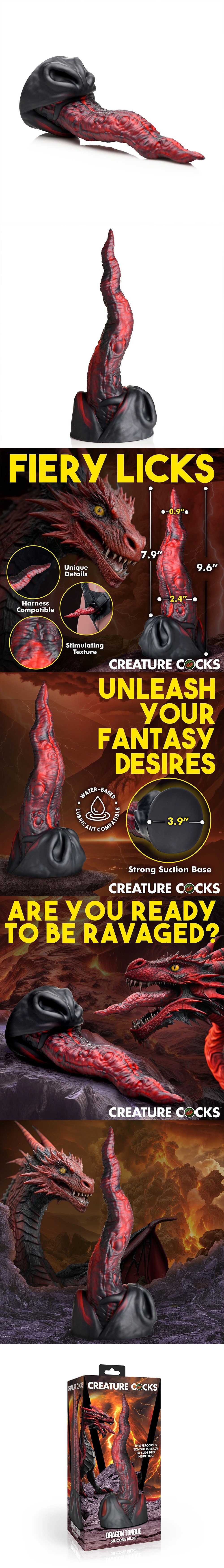 Creature Cocks Dragon Tongue Fantasy Dildo