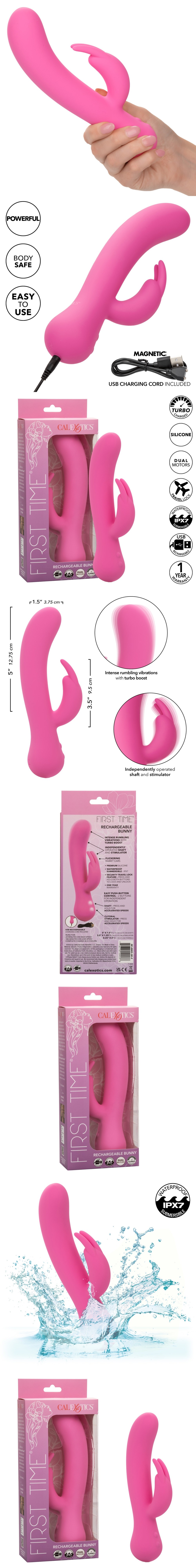 CalExotics First Time Rabbit Vibrator Bunny Ear Stimulator