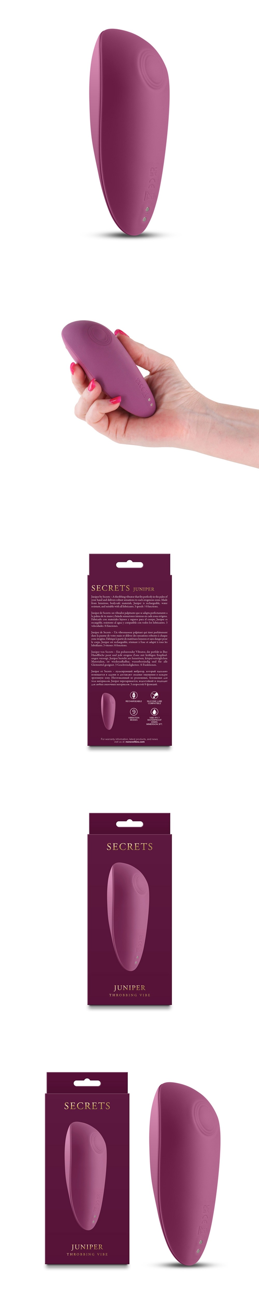 NS Novelties Secrets Juniper Throbbing Vibrator