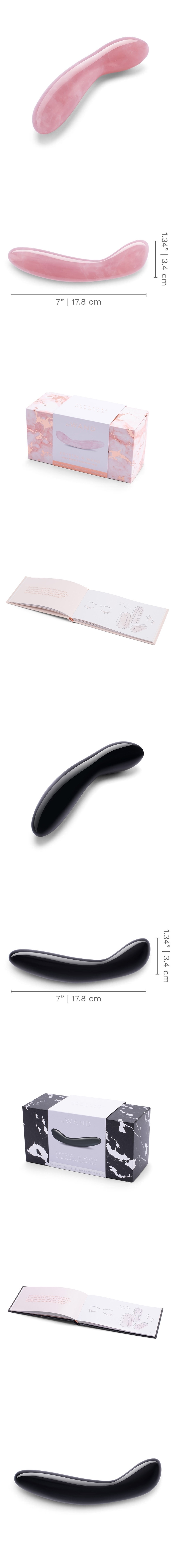 Le Wand Crystal G Wand with Silicone Ring for G-spot Stimulation