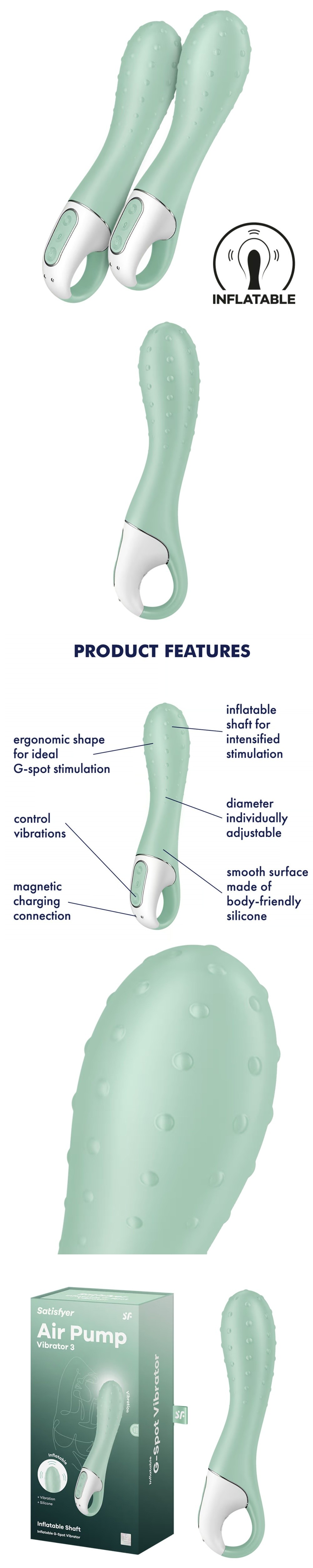 Satisfyer Air Pump Vibrator 3 G Spot Vibrator