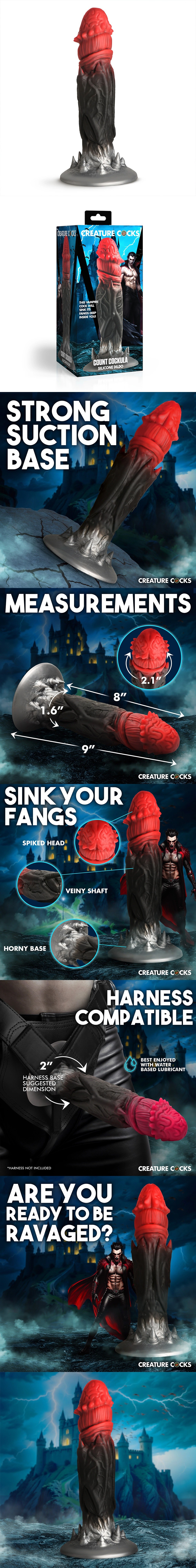 Creature Cocks Count Cockula Silicone Fantasy Dildo