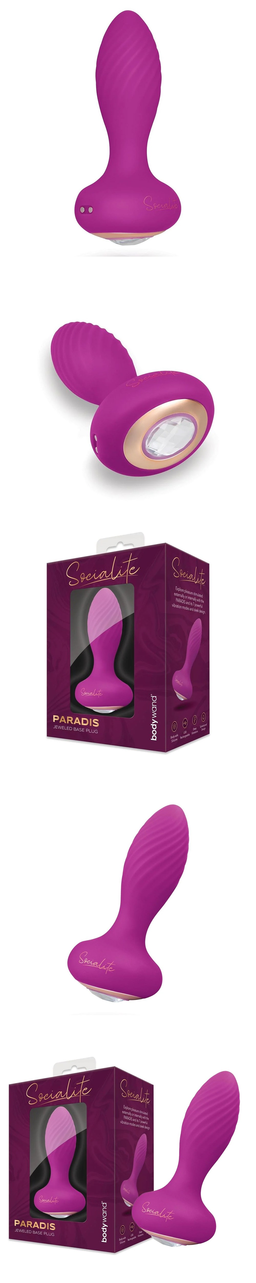 Bodywand PARADIS Jeweled Base Vibrating Butt Plug