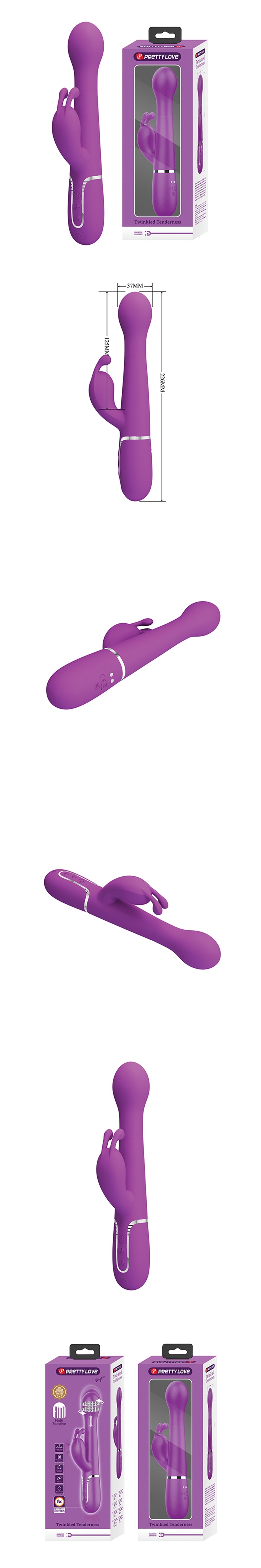 Pretty Love Rotating & Thrusting Rabbit Vibrator-Twinkled Tenderness Dejon