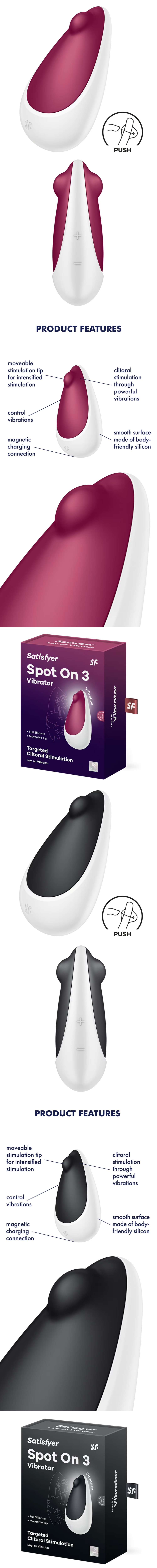 Satisfyer Spot On 3 Targeted Clit Vibrator with Moveable Tip