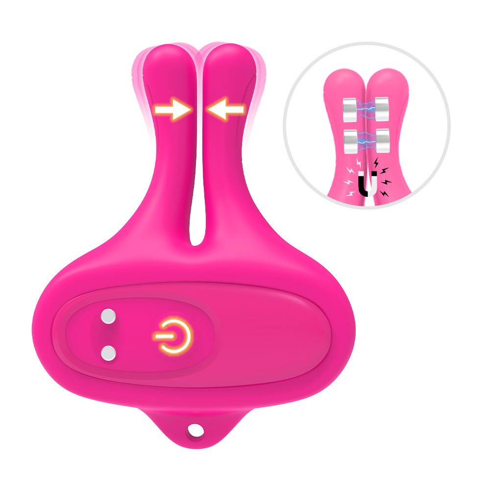 Rabbit Ears Vibrating Nipple Clips Silicone Nipple Toy