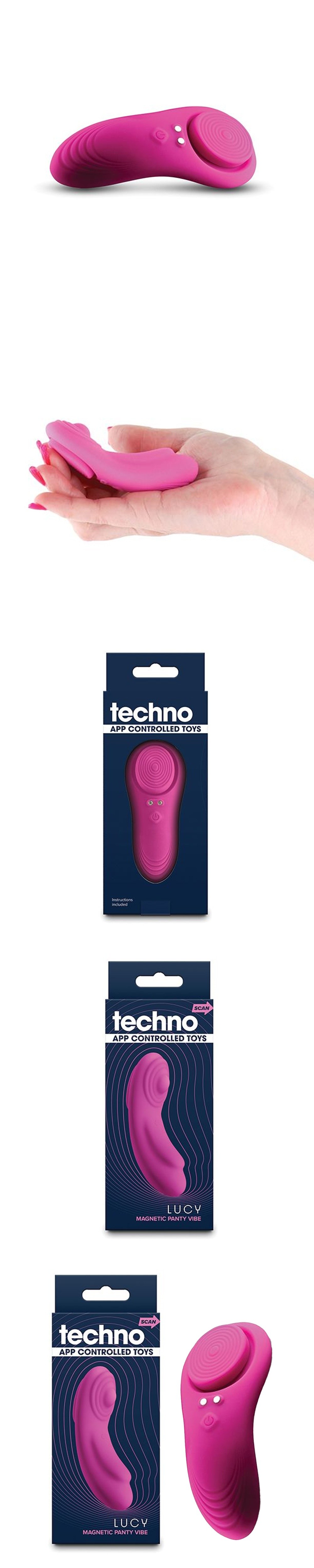 Techno Lucy App Controlled Panty Vibe w/Magnet