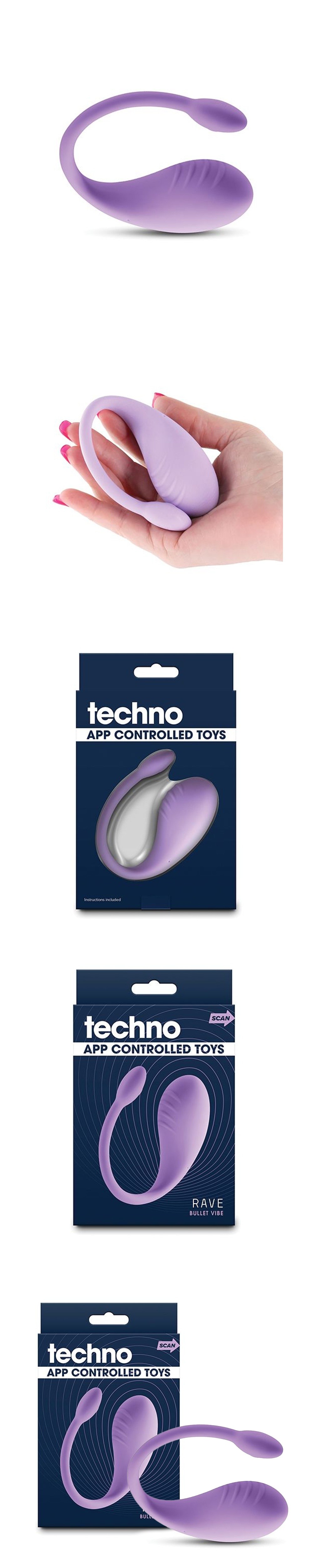 NS Novelties Techno Rave App Controlled Kegel Vibrator