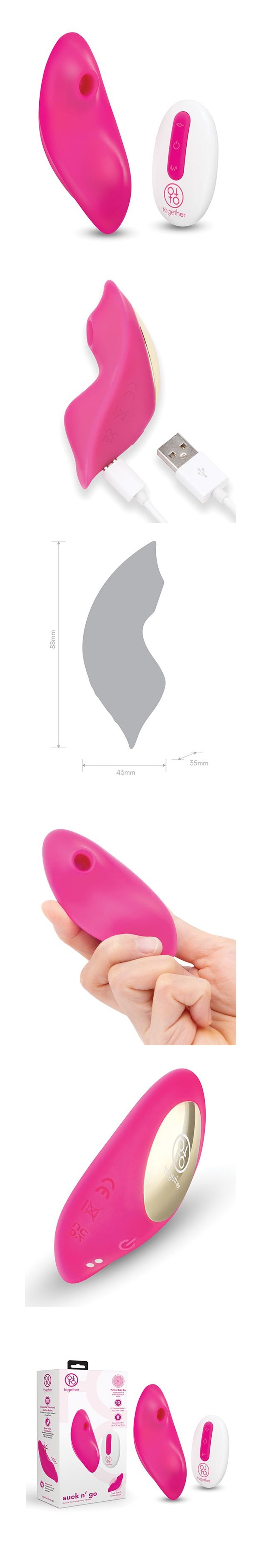 Suck n' Go Panty Wearable Vibrator with Remote Control