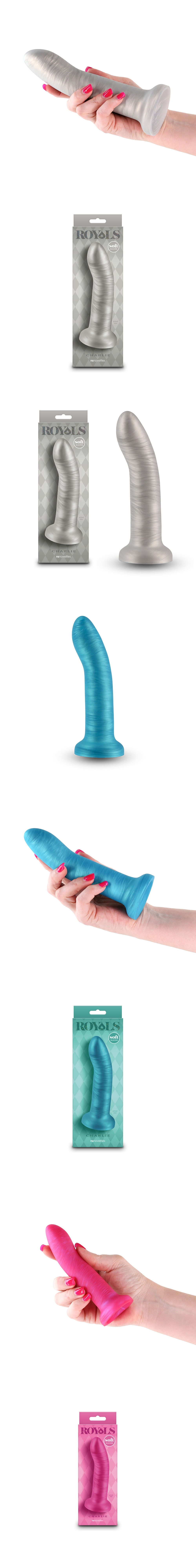 NS Novelties Royals Charlie Metallic Dildo with Suction Cup