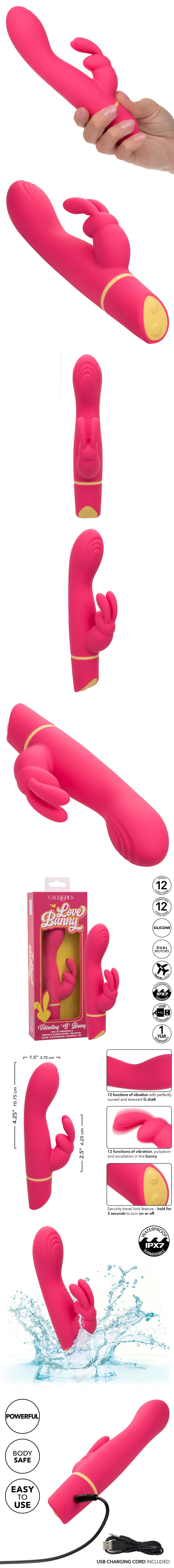 CalExotics Vibrating G Bunny Luxurious Dual Stimulator