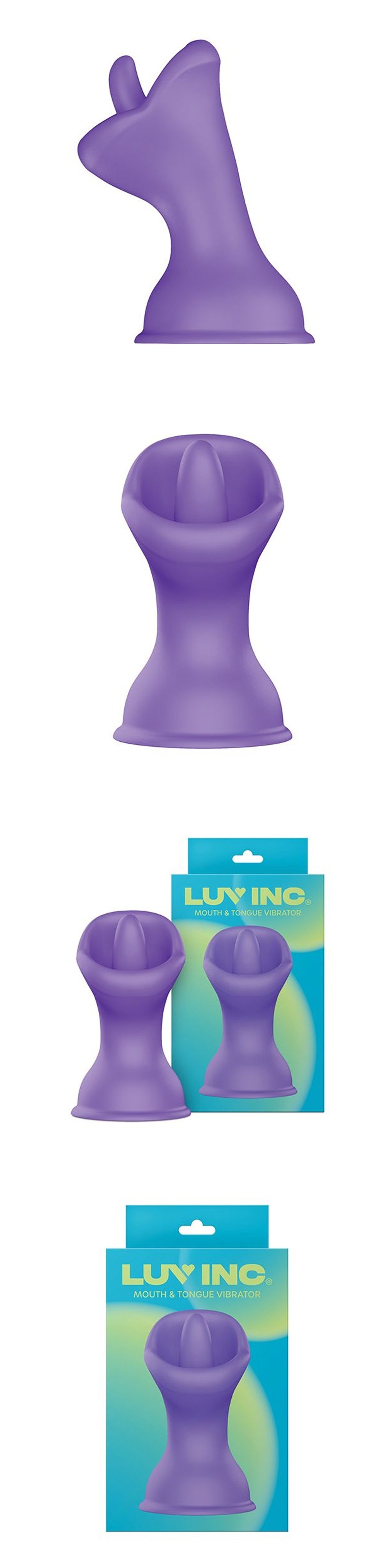 Luv Inc. Mouth & Tongue Suction Cup Vibrator