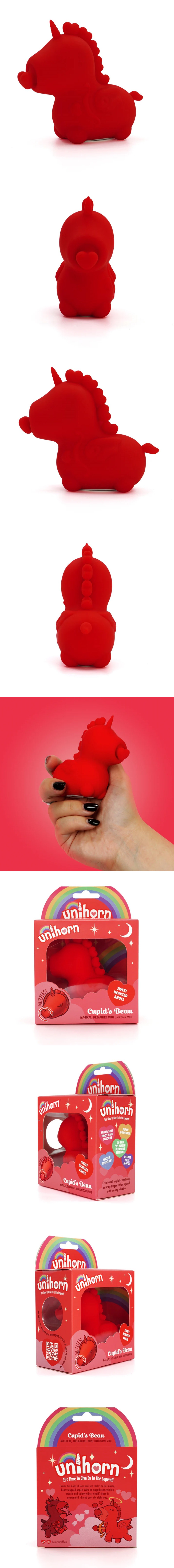 Unihorn Cupid's Beau Unicorn Heart-Tongued Vibrator