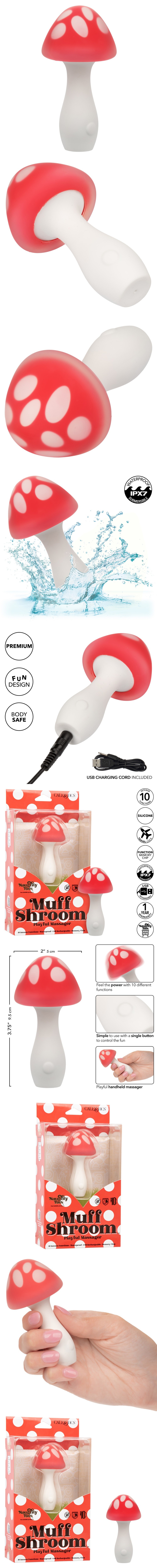 CalExotics Naughty Bites Muff Shroom Playful Massager