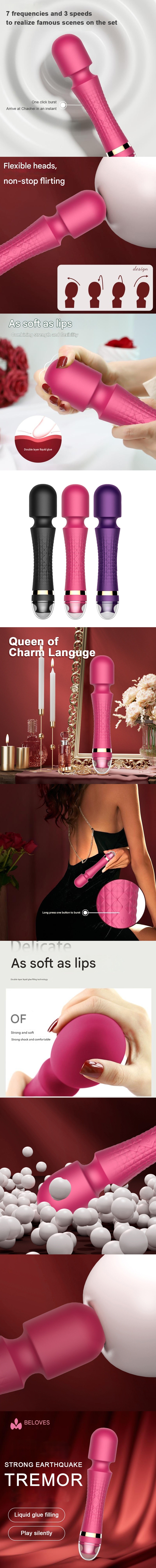 Wand Vibrator Clit Stimulator Vibe for Woman Sex Toys