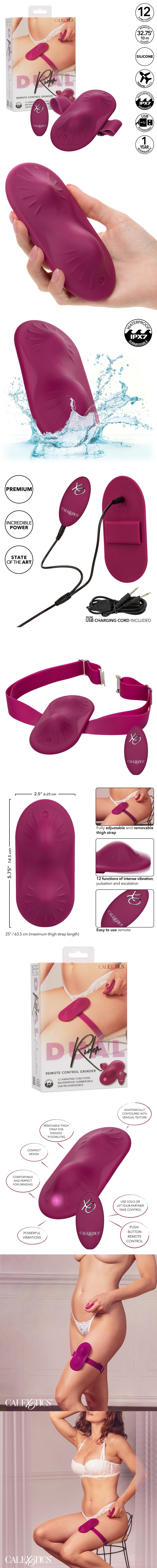 CalExotics Dual Rider Sex Pad Grinder Vibrator with Remote Control