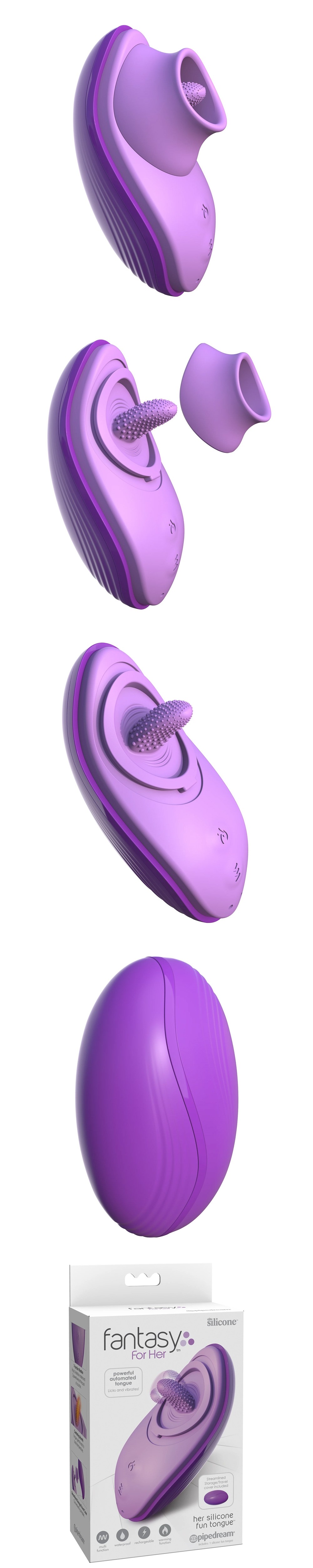 Pipedream Her Silicone Fun Tongue Licking Clitoral Stimulator