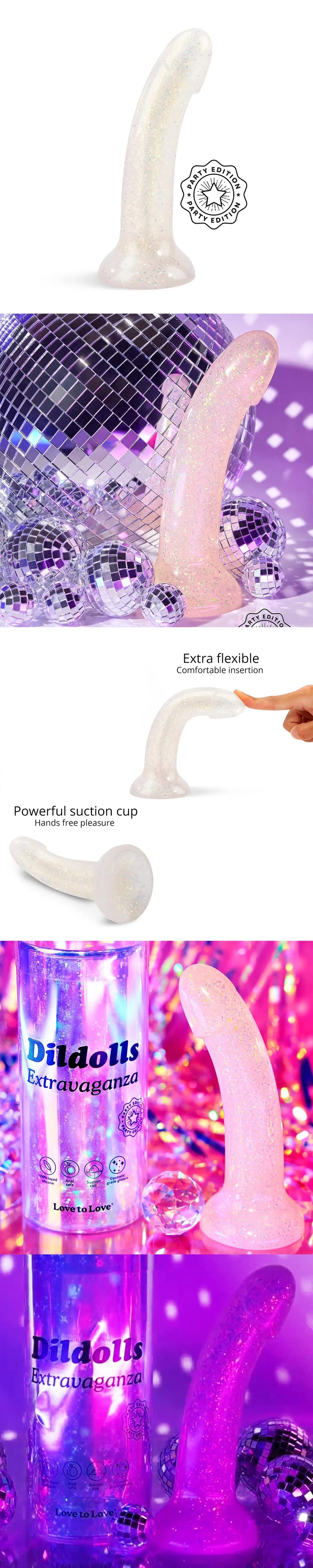 Love to Love Curved Suction Cup Versatile Ergonomic Silicone Dildo