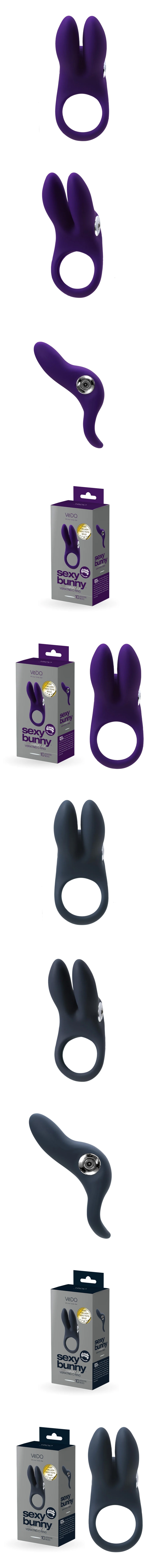 VeDO Sexy Bunny Rechargeable Vibrating C-Ring