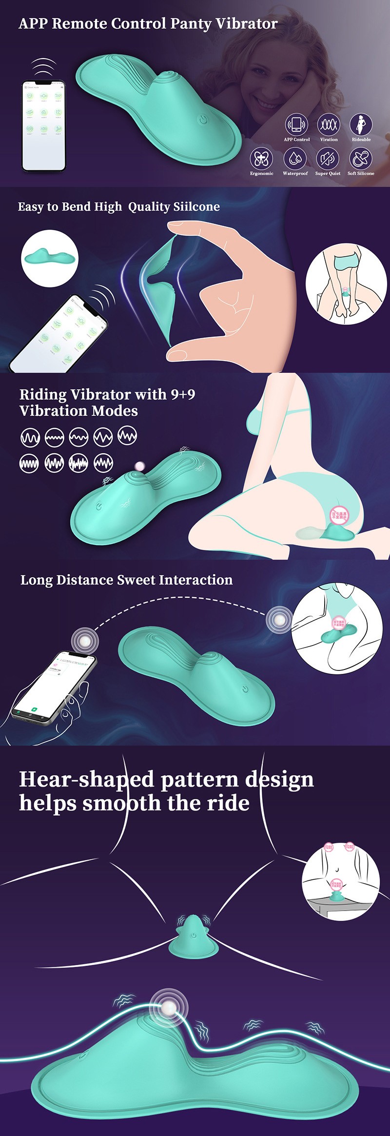 Venusfun Outdoor Wearable Panty Vibrator With Remote Control