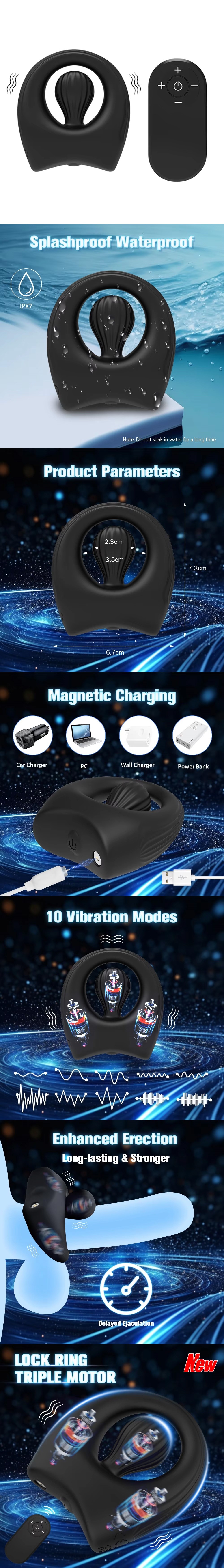 penis ring vibrator for male